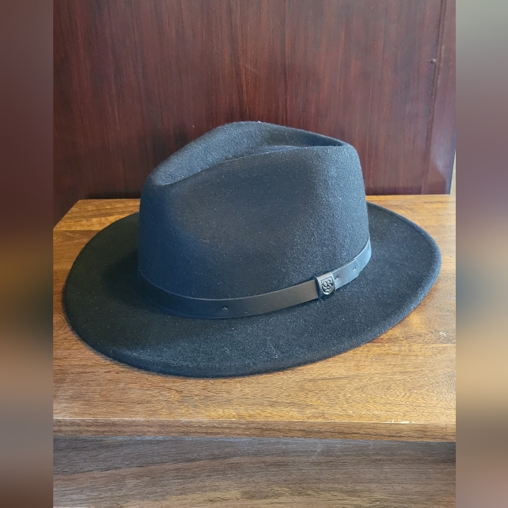 Black Brixton Wool Fedora Hat